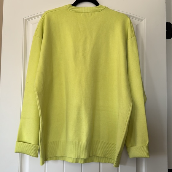 Lime Green Zara Sweater XL - Picture 3 of 5
